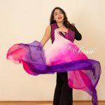 Velo degradé rosa pastel - fucsia y morado