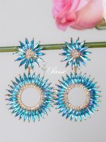 Aro strass celeste - tornasol - Imagen 2