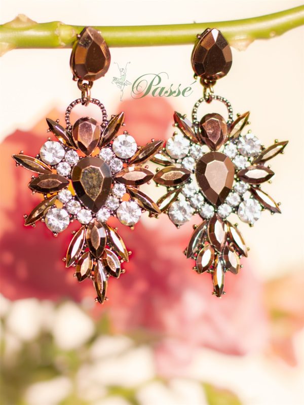 Aro strass plata - cobre - Imagen 2