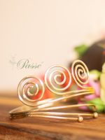 Esclava o Brazalete dorada Tres espirales - Imagen 2