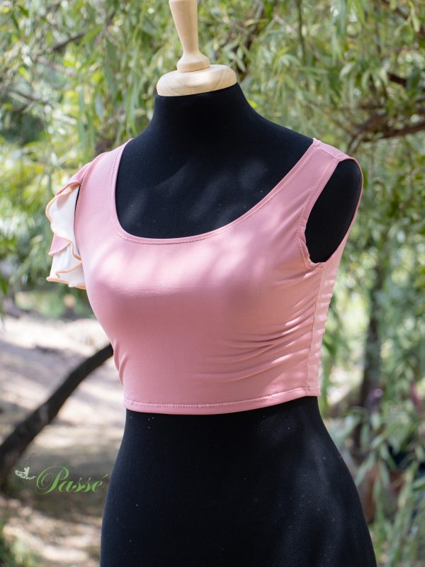 Top palo rosa detalle en hombro - Imagen 3