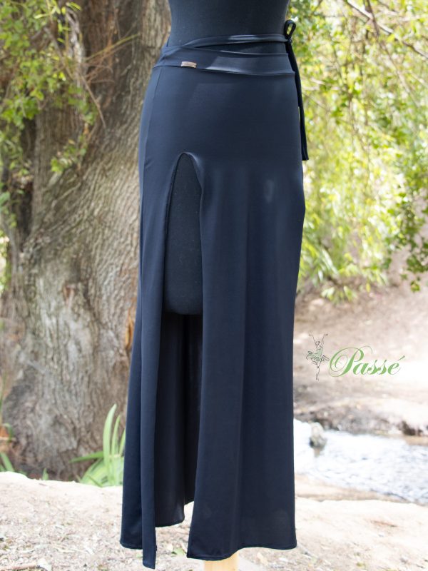 Falda negra doble abertura - Imagen 2