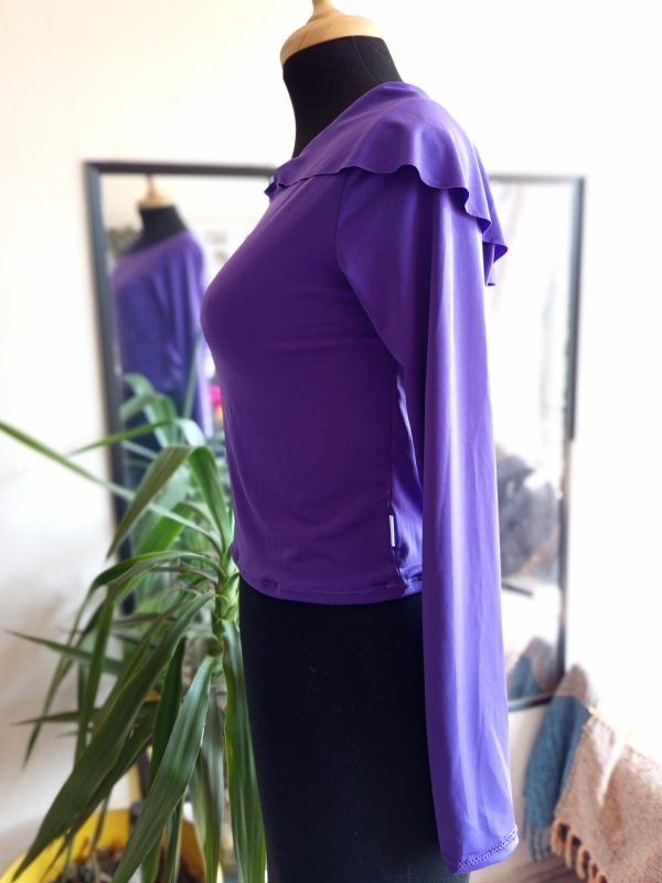 Top morado manga larga - Imagen 3