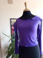 Top morado manga larga