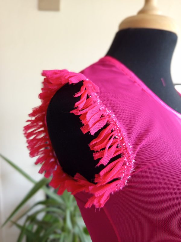 Vestido malla Fucsia - Imagen 2