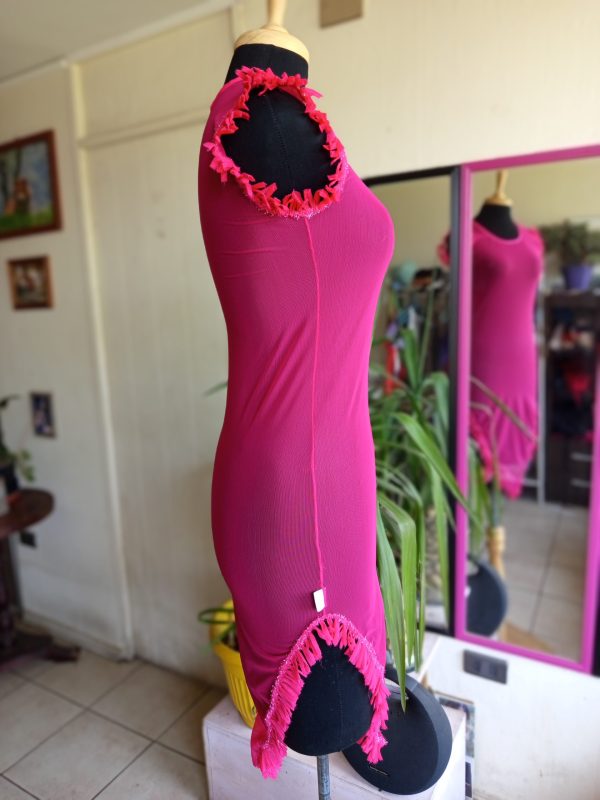 Vestido malla Fucsia - Imagen 3