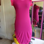 Vestido malla Fucsia