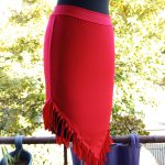 Falda en V con flequitos